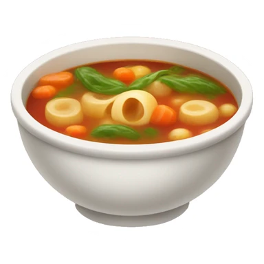 warm minestrone soup sticker