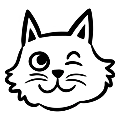 A distinguished cat wearing a monocle, fancy feline with monocle on eye sticker