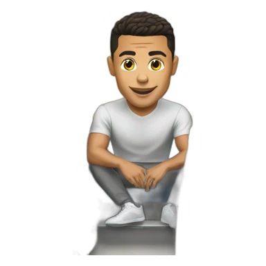 Ronaldo en bus sticker