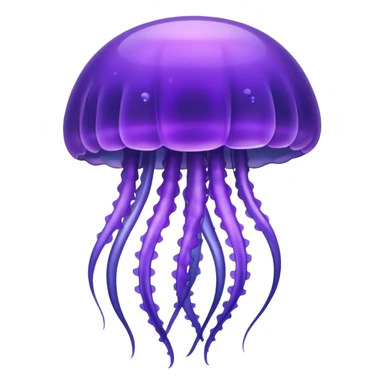Purple jellyfish sticker