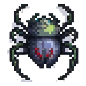 black widow spider sticker