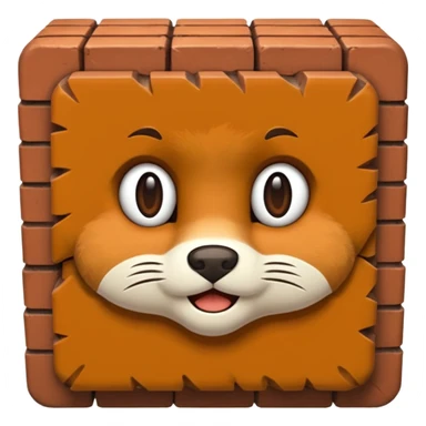 a furry brick sticker