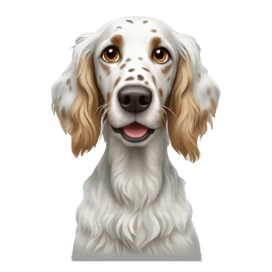 English setter dog sticker
