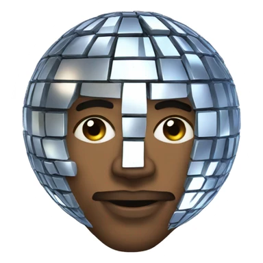 a man in the form of a disco ball


 sticker
