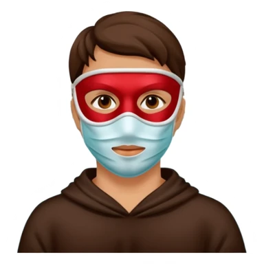 masked person venice sticker