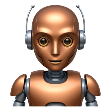 robot asking sticker