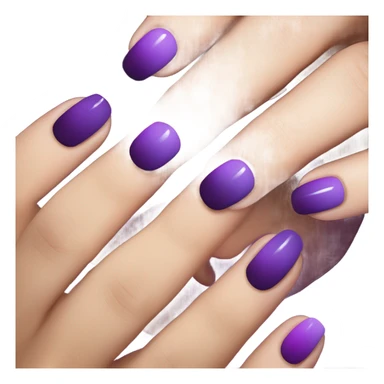 purple ombré nails sticker