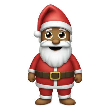 Santa at the beach sticker