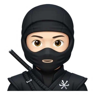 Ninja with MB written on it sticker