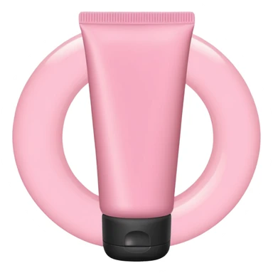 solid color light pink plain skincare tube sticker
