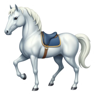 An eight-legged white horse sticker