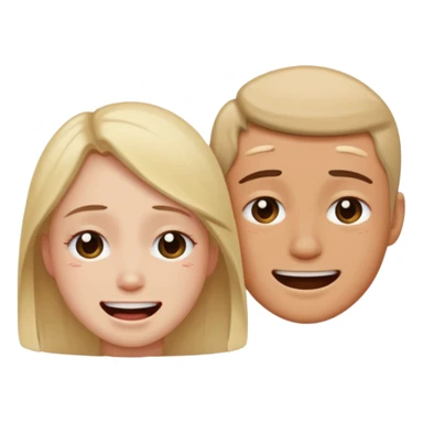 Sad and happy sticker