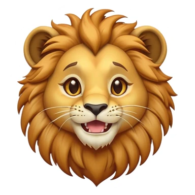 Cinematic Comical Lion Cub Portrait Emoji, Head tilted dramatically with an exaggeratedly amused expression, featuring a striking tawny Fur with a flamboyant mane and wide, expressive amber eyes filled with playful disbelief, Simplified yet hilariously expressive features, highly detailed, glowing with a slightly sassy glow, high shine, dramatic yet playful, stylized with an air of cheeky jungle mischief, bright and endearing, soft glowing outline, capturing the essence of a spirited and over-the-top Lion Cub, so meme-worthy it feels like it could roar its way into internet fame instantly! sticker