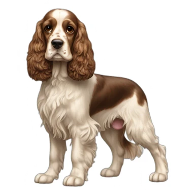 Dog-english-cocker-spaniel-full-body sticker