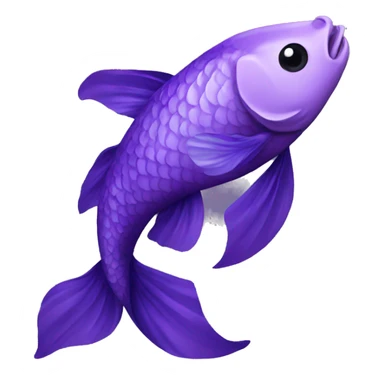 Dark purple koi sticker