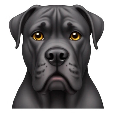 cane corso with ears cropped sticker