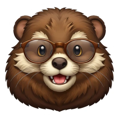 spectacled beaver sticker
