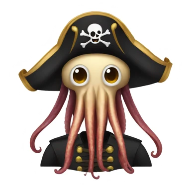 Octupus-pirate-hat sticker