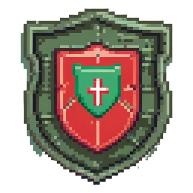 Green shield with MOD text in center, official moderator emblem sticker