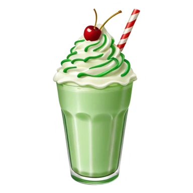 Make a Christmas tree milkshake sticker