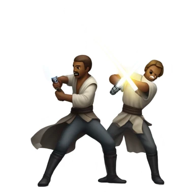 Lightsaber battle sticker