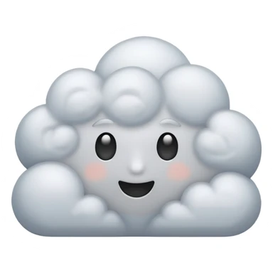 pastel gray cloud sticker