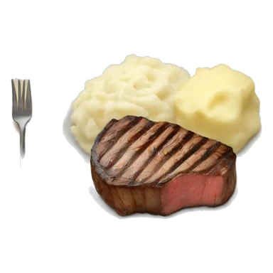 Steak and mashed potatoes   sticker