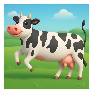 Make the image have a green grass field background in the style of microsoft style 3d fluent emojis sticker