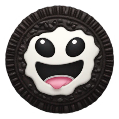Angry Oreo cookie sticker