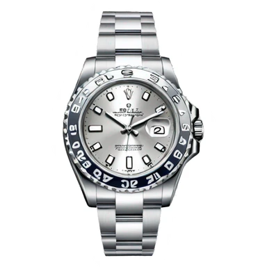 silver rolex watch without the logo sticker