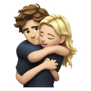 Emoji Chloe grace moretz hugging elrubiusomg sticker