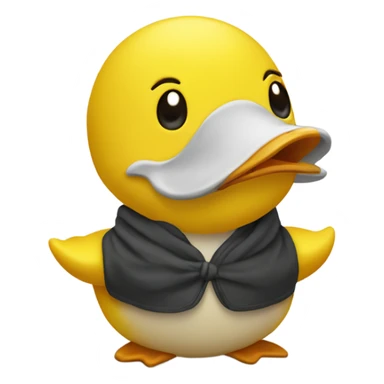 Yellow duckie shrugged sticker