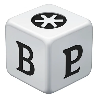 create a dice with der die das written on each visible side sticker