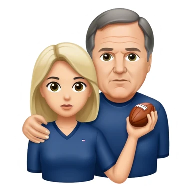 Bill belichick and his girlfriend sticker