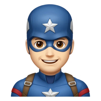 captain america FACE sticker