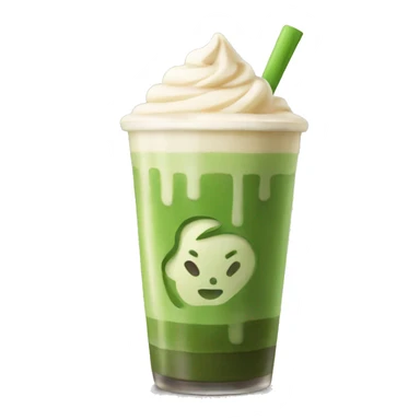 Ice matcha latte  sticker