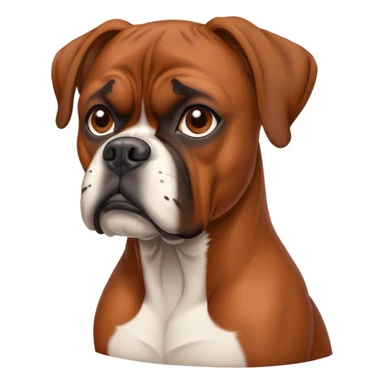 Brown boxer gog sticker