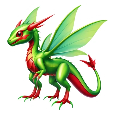 Shiny Exotic Flygon-Scyther-Hybrid-Creature sticker