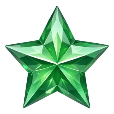 green diamont texture star  sticker