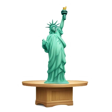 Statue of Liberty dancing on a table sticker