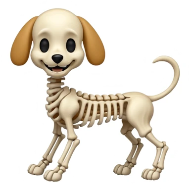 Pluto as a skeleton dog sticker