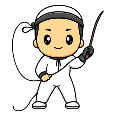 A person whipping a whip sticker