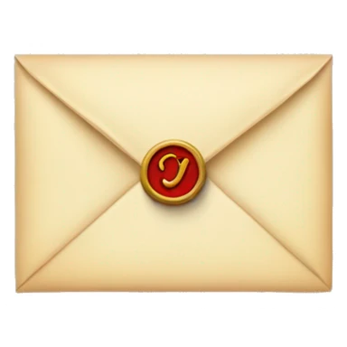 Bridgerton Inspired Emoji : Letter with a Seal – A sealed letter to reflect the correspondence and secrets passed around. sticker