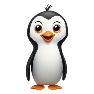 Madagascar penguin cartoon sticker