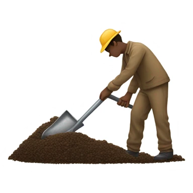 Poop shoveling sticker