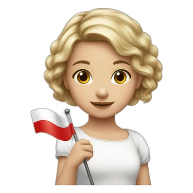 Girl austria flag sticker