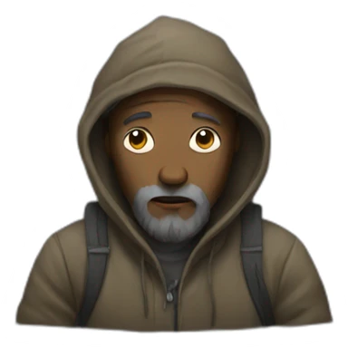 homeless person sticker