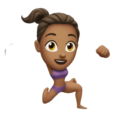 Woman muscle in motion sticker