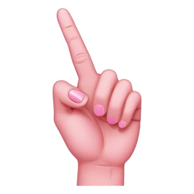 pink middle finger like this 🖕 sticker