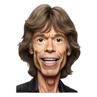 Mick jagger sticker